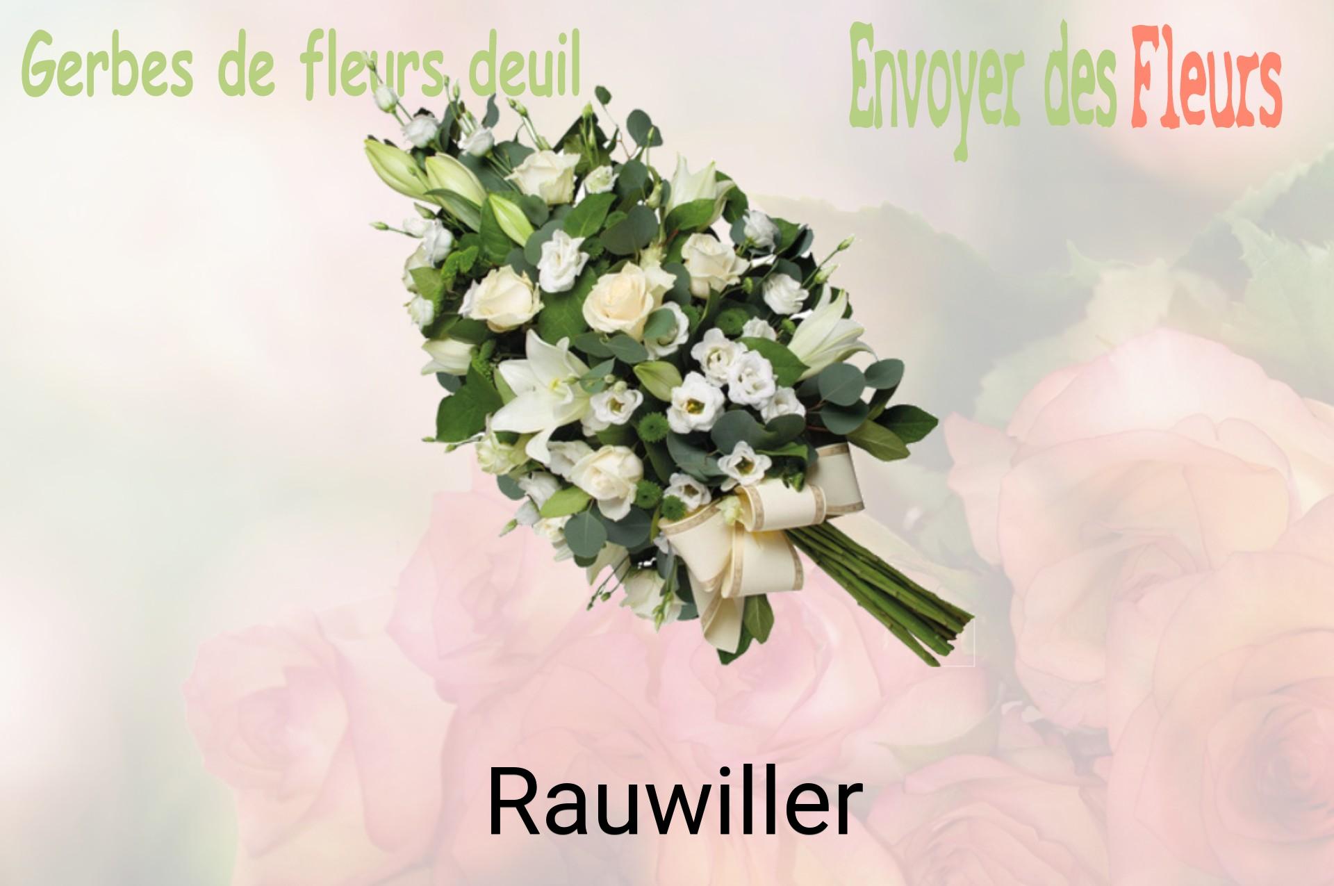 Gerbe de fleurs de deuil livrée à Rauwiller